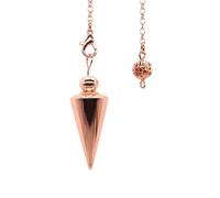 Dyale Metal Pendulum Pendulo Radiestesia Pendulums For Dowsing Spiral Cone Antique Gold Silver Pyramid Pendule, 19cm, Stone, Agate