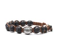 Dyale Tibetan Culture Braided Natural Stone Bracelet Knot Multicolor Rope Adjustable Men Women Bracelets , 19cm, Stone, Agate
