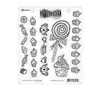Dyan Reaveley's Dylusions Cling Stamp Collection-Tea Time Treats -DYR80282