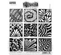 Dyan Reaveley's Dylusions Cling Stamp Collections 8.5"X7"-Bits Of Blocks