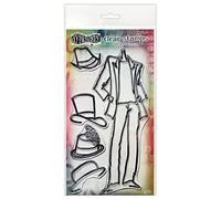 Dyan Reaveley's Dylusions Couture Stamp Set-Man About Town -DYB78364