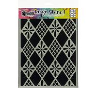 Dyan Reaveley's Dylusions Stencils 9"X12"-Diamonds Are Forever -DYSL-75318