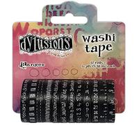 Dyan Reaveley's Dylusions Washi Tape Set-Black - 12 Rolls
