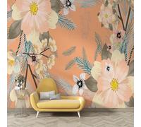 dyausi Bee Wall Mural, Brown Wallpaper, Self-Adhesive Photo Wallpaper Peel and Stick, Large Murals Poster Decoration for Living Room Bedroom 250 * 175cm (W*H) N240