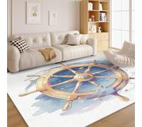 dyausi Cute Rug 60x90cm - Washable Modern Nautical Area Rugs for Entrance Bathroom - Medieval Style Home Decor Non Slip Small Door Mats Indoor - Soft Short Pile Carpet for Kitchen A169