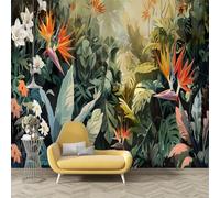 dyausi Monstera Wallpaper Mural, Plants Wall Murals, Self-Adhesive Photo Wallpaper Home Decoration, Small Wall Sticker for Living Room Bedroom 150 * 105cm (W*H) N159