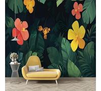 dyausi Palm Wall Mural, Leaves Wallpaper, Self-Adhesive Photo Wallpaper Peel and Stick, Large Murals Poster Decoration for Living Room Bedroom 300 * 210cm (W*H) N212