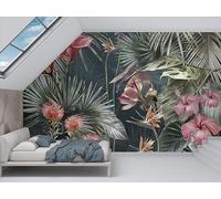 dyausi Tropical Photo Wallpaper, North Grasses Mural, Large Peel and Stick Self-Adhesive Wallpaper, Decoration Poster Wall Stickers for Bedroom Living Room TV Wall Decor 390 * 260cm (W*H) Floral V12