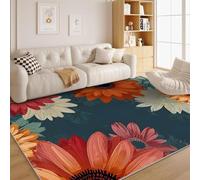 dyausi Vintage Rug 40x60cm - Farmhouse Small Area Rugs for Bedroom Entrance Bathroom - Retro Jungle Room Decor Non Slip Washable Door Mats - Soft Low Pile Indoor Front Floor Mats, Countryside F151