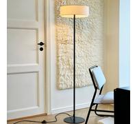 Dyberg Larsen Calix floor lamp, black/natural, 150 cm