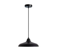 Netlighting Futura Black, White Dome Pendant Ceiling Light 30cm