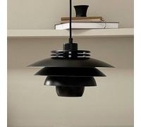Dyberg Larsen hanging light Ejka mini, black, Ø 30 cm, metal