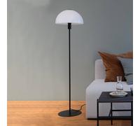 Dyberg Larsen Jazz floor lamp, opal/black