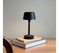 Dyberg Larsen LED table lamp Flow, black, height 25 cm