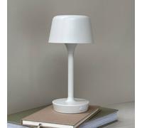 Dyberg Larsen LED table lamp Flow, cream, height 25 cm
