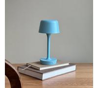 Dyberg Larsen LED table lamp Flow, light blue, height 25 cm