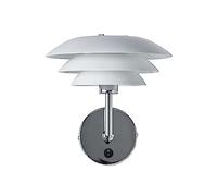 Dyberg Larsen - Matt White - DL20 - Wall Lamp - Made of Matt White Metal - Matt White - for Indoor use - G9/33W - Danish Design - Modern - Light