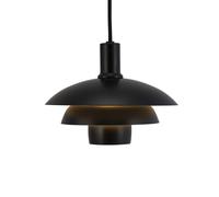 Dyberg Larsen Morph hanging light, black, Ø 21 cm, metal