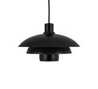 Dyberg Larsen Morph hanging light, black, Ø 30 cm, metal