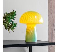 Dyberg Larsen Mushroom table lamp, green, height 23 cm, glass