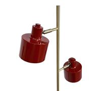 Dyberg Larsen Ocean floor lamp, dark red, 160 cm, 2-bulb