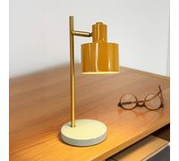 Dyberg Larsen Ocean Mini LED rechargeable table lamp, curry/turquoise