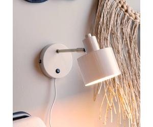 Dyberg Larsen Ocean wall lamp, beige, projection 30 cm