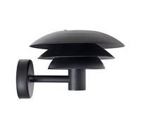 Dyberg Larsen outdoor wall light DL20 black Ø 20cm