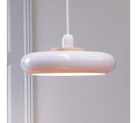 Dyberg Larsen Planet hanging light, white, Ø 40 cm, metal