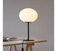 Dyberg Larsen Princess table lamp, opal/black, 48.5 cm