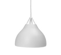 Dyberg Larsen Pyra hanging light, Ø 23 cm, white, metal