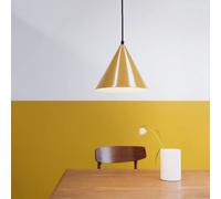 Dyberg Larsen Ron hanging light, glossy curry yellow