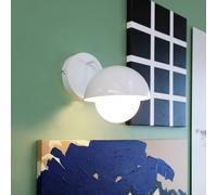 Dyberg Larsen Rose wall light, glossy white