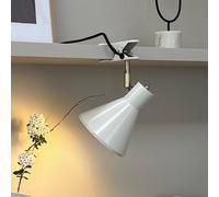 Dyberg Larsen Sleep clip-on lamp, putty white, Ø 15 cm, steel