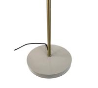 Dyberg Larsen Sleep floor lamp, grey-brown, height 165 cm, steel