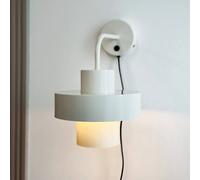 Dyberg Larsen wall lamp Stoke, putty white, Ø 20 cm, metal