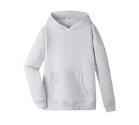 Dybker Boys Girls Hoodies Hooded hoodie Classic Solid Sport Pullover Top Lightweight Soft Plush Cotton, White, 4 Years