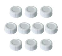 Dybnuhoc Bottle Lids, 10 Pack Caps, Quality Compact Covers with Sturdy Build, Multi Purpose Reusable Caps for Cups Travel Use, Leakproof Bottle Lids with Secure Fit for Car Airplane Trips