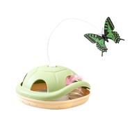 Dybnuhoc Cat Teaser Stick Boredom Relief Rotating Butterfly