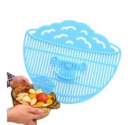 Dybnuhoc Clip on Colander, Portable Small Colander, Portable Strainer Attachment for Pot, for Home Apartment Dorm Rice Noodle Meat Ground Beef Vegetable Spaghetti Pans Bowls