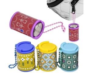 Dybnuhoc Coin Purse Keyring, Small Money Box Key Ring, with Safety Clasp, Coin Storage Key Ring - for Men, Children, Students and Teenagers Economy Habit Challenge