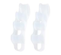 Dybnuhoc Correct Toes Spacers, 1 Pair Soft All-Day Wear Dividers, Five-hole Overlapping Toes Separators, for Elderly Women Men Adults Teens Commuting Home Hotel Walking Gym