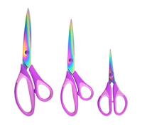Dybnuhoc Crafting Scissors | 3 Piece Multi-purpose Fabric Paper Cutter,Craft Scissors for Paper and Fabric - for Card Quilting Classroom Crochet Home School Office