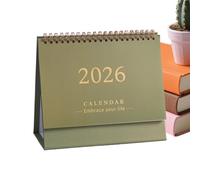 Dybnuhoc Desktop Calendar,2026 12-Month Paper Desk Calendar - Creative Planner for Schedule Daily Date Check-in Holiday Birthday Office School Study Room Bedroom Cafe Managers