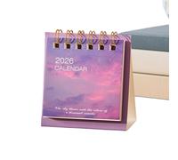 Dybnuhoc Desktop Calendar,Mini Tracker Display - Standing Small Desktop Calendar,for Home Office School Men Women Coworkers Christmas Employee New Year Adults Father's Day Dad
