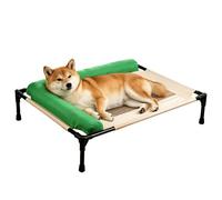 Dybnuhoc Elevated Dog Bed - Neck Support Breathable Non-Slip - Comfortable Elevated Cat Bed - for Puppy Small Medium Breed Home Balcony Living Room Yard Camping Travel Trip