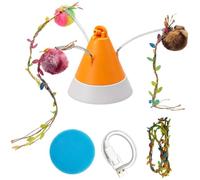 Dybnuhoc Intelligent Sensor Cat Toy, Automated 360 Degree Rotation, 12.3x12.3x14cm Squeaky Interactive Accessory, Modern for Maintaining Activity, Healthy Engagement, and Joyful Exploration