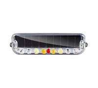 Dybnuhoc LED Strobe Lights,Solar Flashing Bar LED Strobe Traffic Advisor - High Visibility LED Mini Safety Grille Light Head Beacon Warning Lights