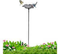 Dybnuhoc Metal Bird Bath,Garden Feeder Hummingbird Water Bowl - Standing Bird Bath - for Backyard Patio Porch Yard Lawn Birdwatchers Nature Lovers