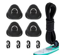 Dybnuhoc Paddle Board Patch Kit,4-Piece Weather-Resistant Triangle | Paddle Board D-Ring Patch Kit - for Canoe Surfboard Outdoor Travel Marine Maintenance Repairing
